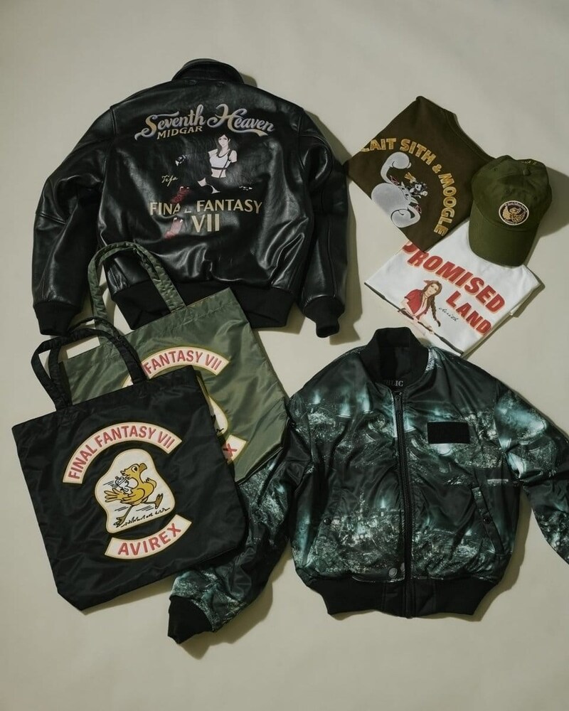 アヴィレックスとFF7がまさかの融合！エアリスやティファを刻んだ「本革フライトジャケット」が一生モノすぎる