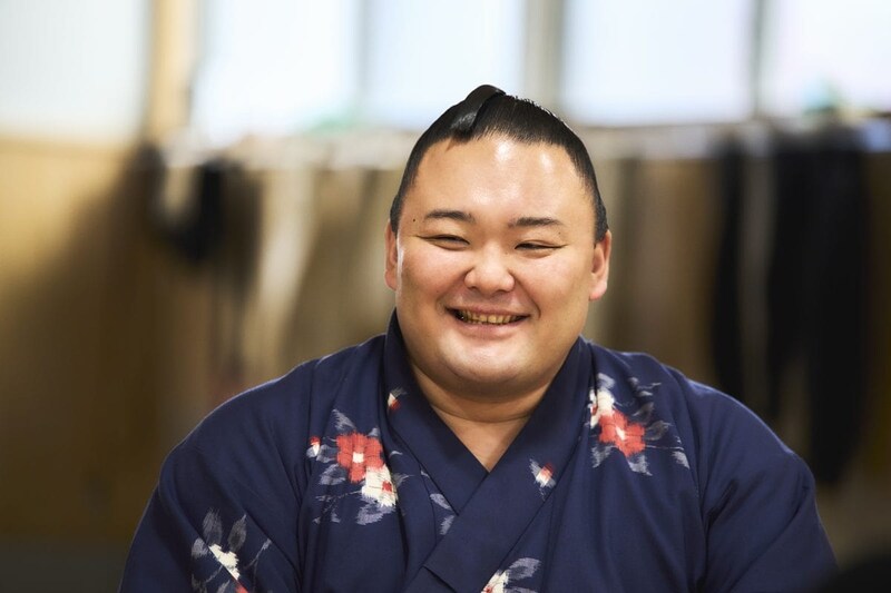 愛用品について語る朝乃山関