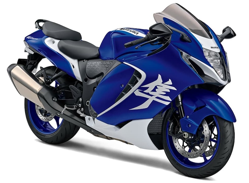 スズキのフラッグシップスポーツツアラー「Hayabusa」のスペシャルエディション、純白の「隼」ロゴマークが眩しい!