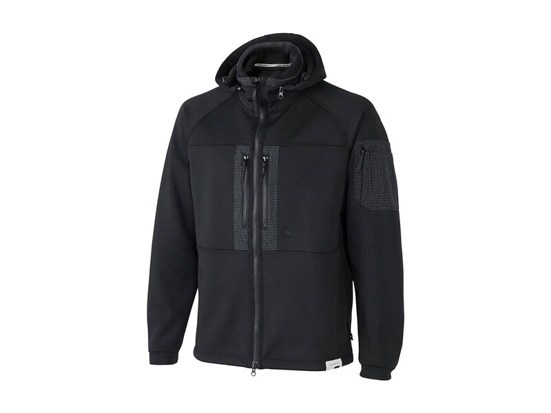 裏フリースブルゾン ブラック オープン価格（ミズノ公式オンライン価格 ￥30,800）