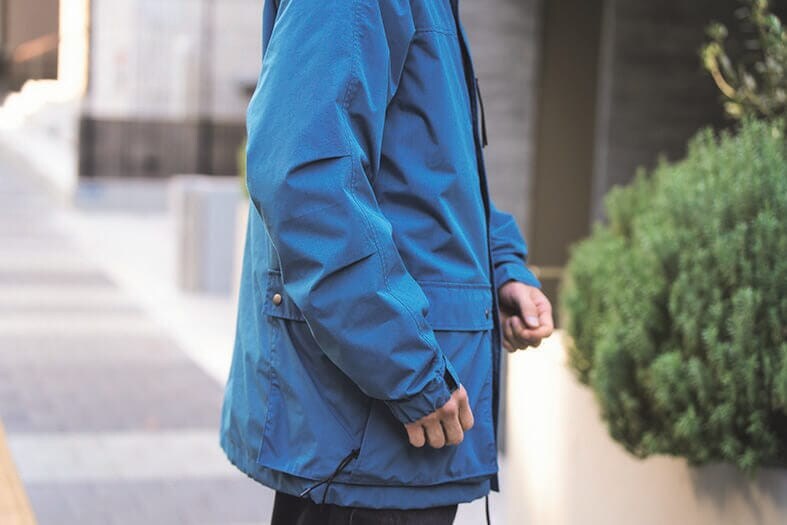 腕の動きを邪魔しない縫製パターン