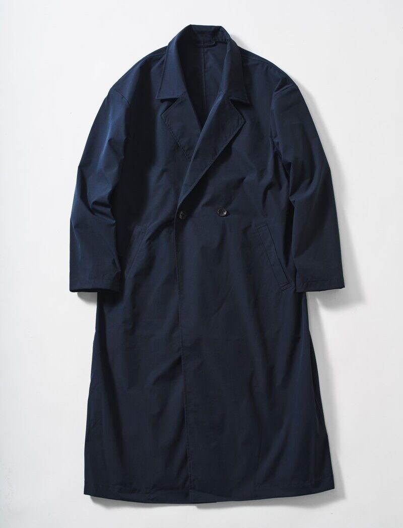 ワークマン　汚れが落ちやすいダブルボタンコート