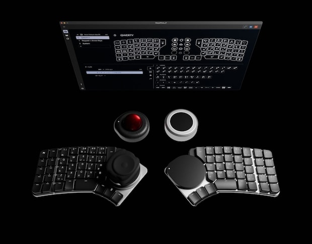 左右分割式キーボード×人間工学デザイン×3つのモジュールで直感的で使いやすい操作感は一度体験すると、もうもとには戻れなくなるほど気分爆上げ