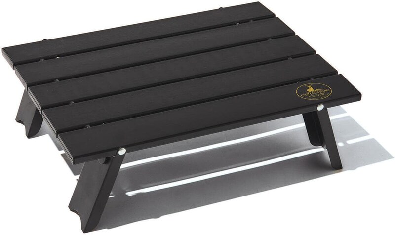 キャプテンスタッグ　CSG アルミロールテーブル コンパクト（ブラ ック）