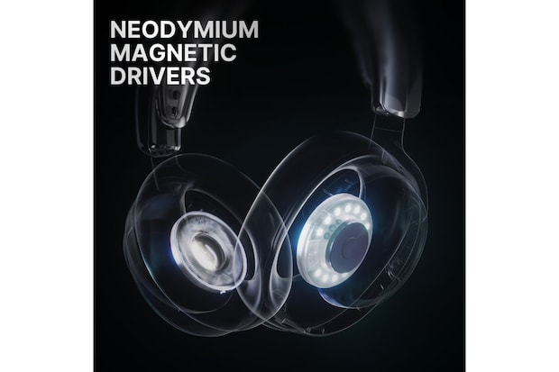 ネオジウムマグネティックオーディオドライバー採⽤