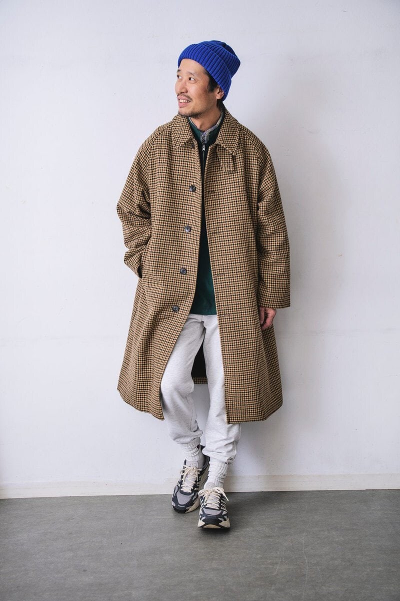 コート＋ジョガーパンツで冬のワンマイルウエアが完成！