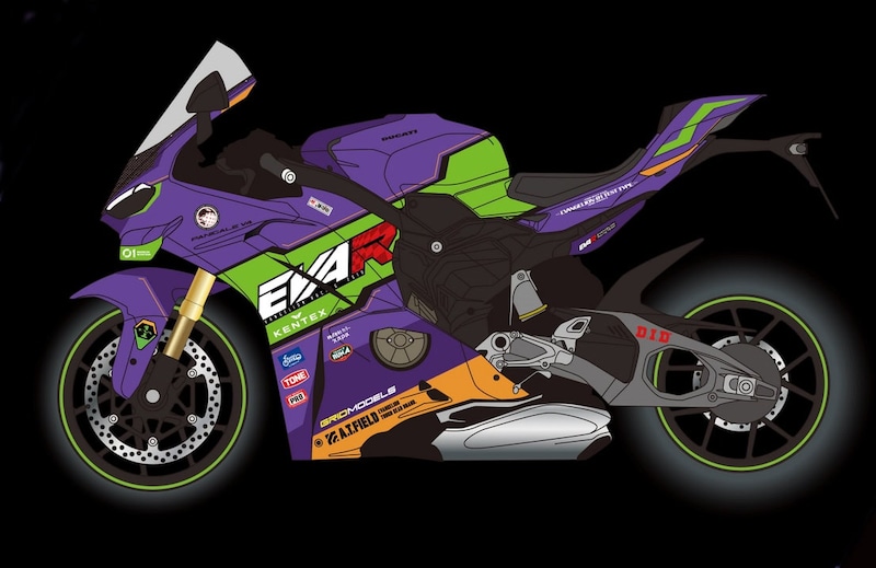 エヴァンゲリオンレーシングとのコラボレーション企画でレンタル可能となった「エヴァRT初号機パニガーレV4」