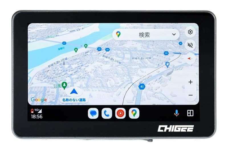 画面は高輝度IPS液晶で昼夜、角度を問わず見やすい
