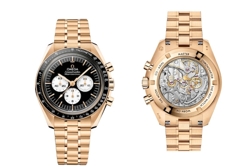 オメガ「スピードマスター ムーンウォッチ ブラック ホワイト 310.60.42.50.01.002」￥6,974,000／手巻／42㎜径／５気圧防水／パワーリザーブ約50時間