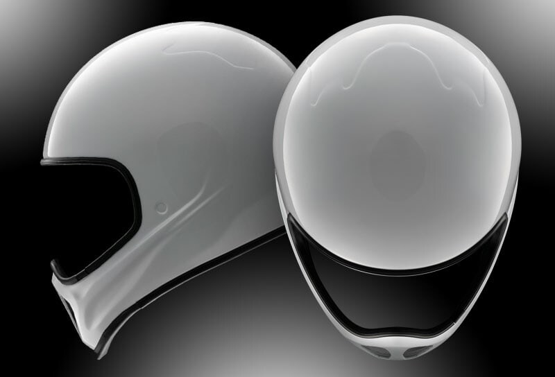 頭部の丸く滑らかなフォルムは、少しでも多くの衝撃をかわせることを意図したデザイン