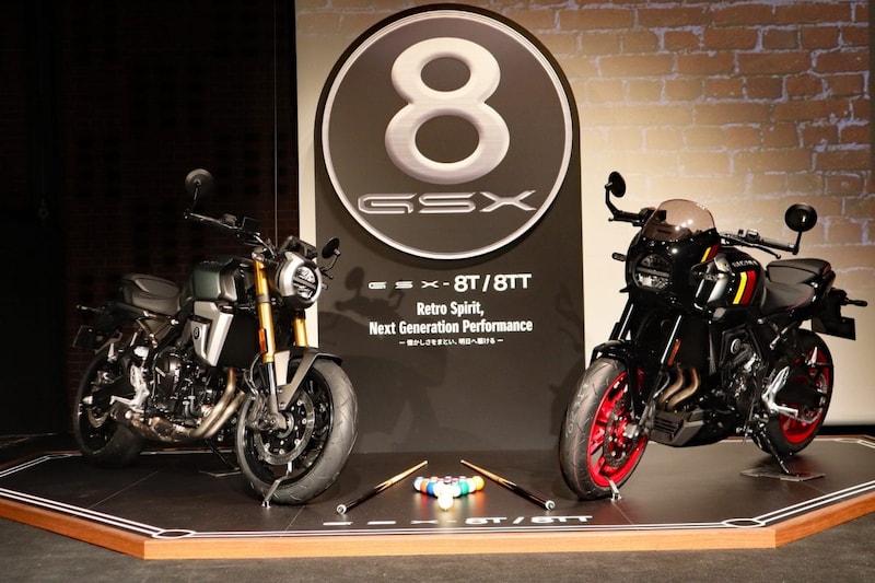 「Timeless、Revival」を共通のデザインコンセプトとしたGSX–8TとGSX–8TT