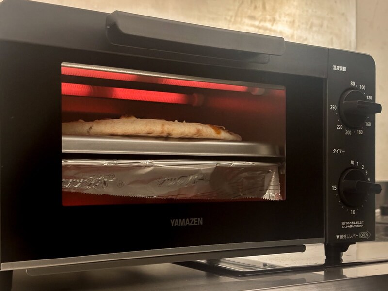 加温時間は十分に予熱したオーブントースターで約5分で