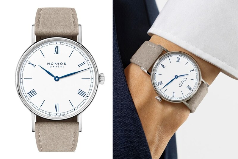 ノモス グラスヒュッテ「ラドウィッグ 33 DUO AOYAGI」￥281,600／手巻／32.8mm径／パワーリザーブ約53時間／5気圧防水／日本限定50本