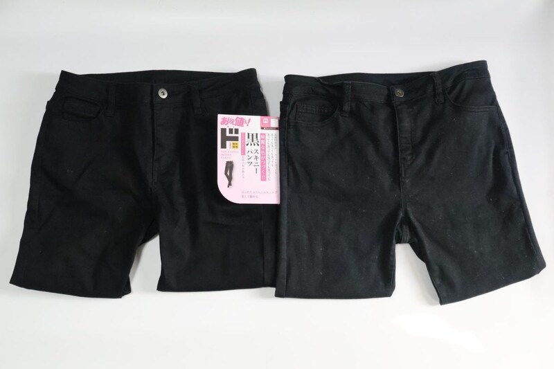 99回洗濯したものと新品比較