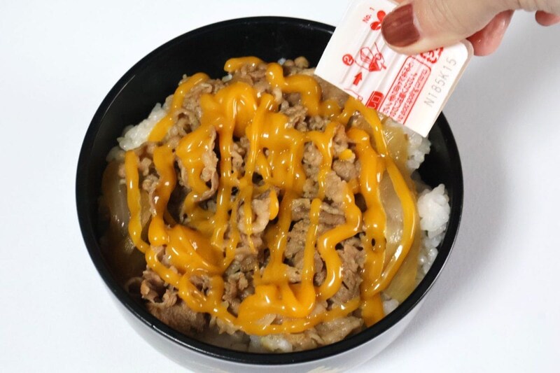 牛丼にかけるアレンジ