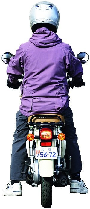 ホンダ スーパーカブ110 ライト　「乗降性よし！」