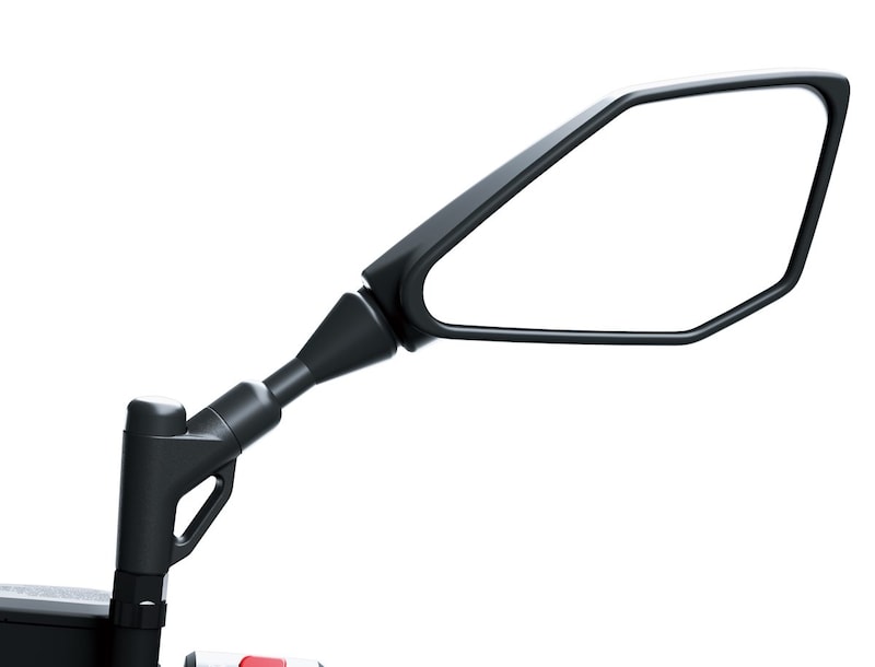 振動を抑えて後方視認性をアップさせたミラーステー