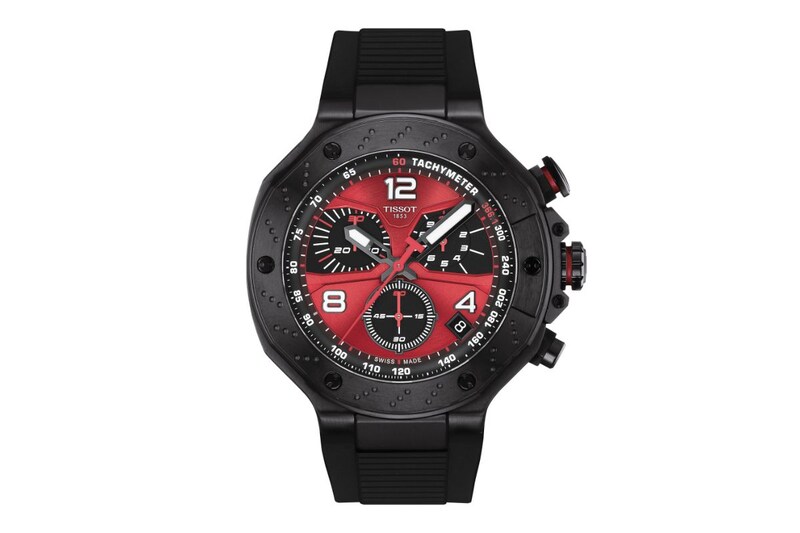 ティソ「ティソ T-レース MotoGP クォーツクロノグラフ 2026 リミテッドエディション」￥105,600／クォーツ／45㎜径／10気圧防水／世界限定8000本