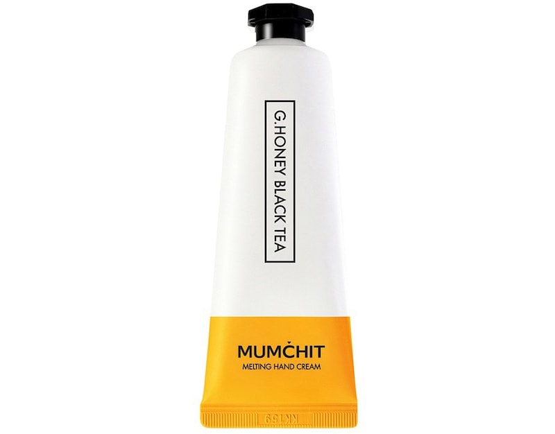韓国で人気のフレーバーティの香り。フィッツコーポレーション モムチ メルティングハンドクリーム グレープフルーツハニーブラックティー 50mlL ¥1,100(税込)
