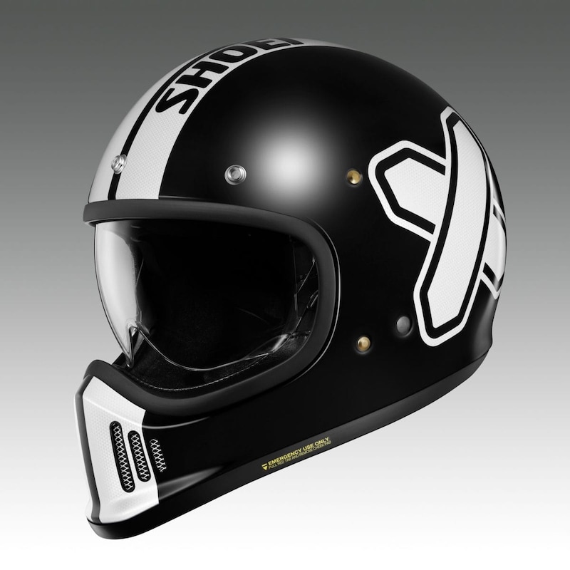 「EX-ZERO CROSS LOGO2」のブラック/ホワイトカラーのフロントビュー