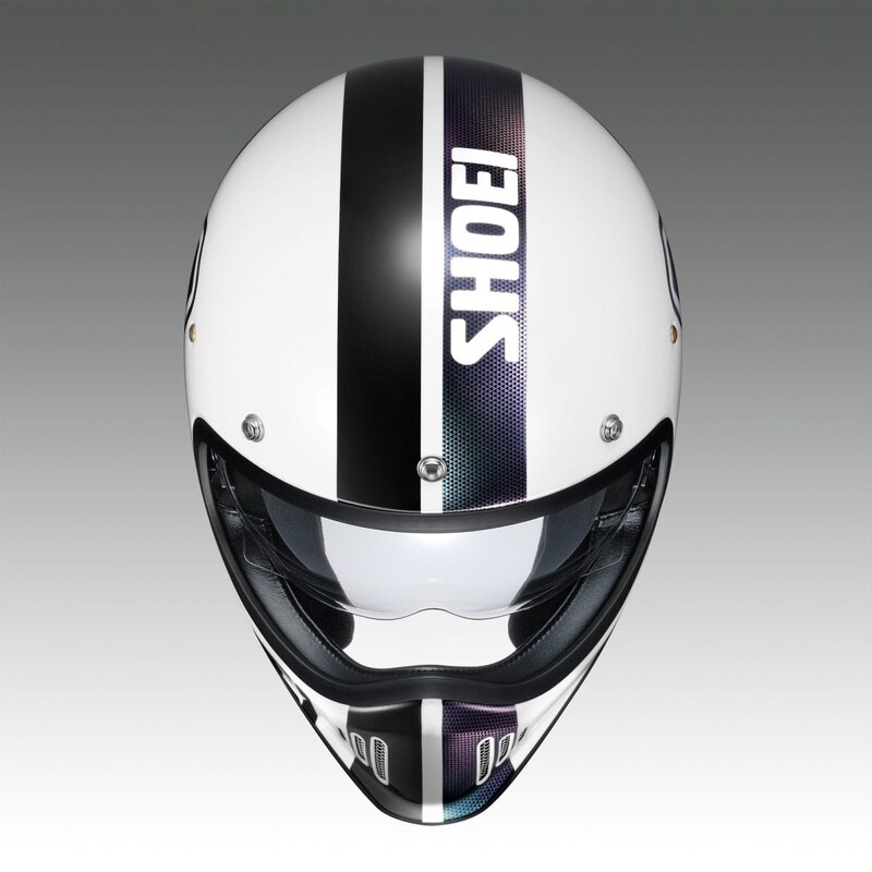 「EX-ZERO CROSS LOGO2」のホワイト/ブラックカラーのフロントビューの正面