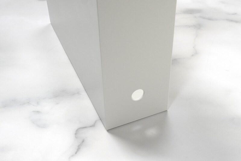 無印良品のファイルボックスには必ず穴が開いている