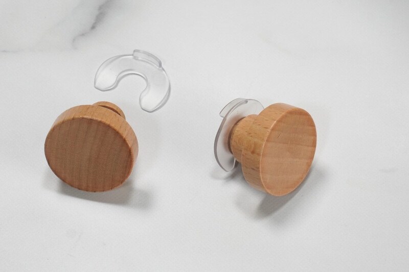 無印良品 引き出しやすくなる つまみ 丸型 ファイルボックス用 ￥290 2個入り