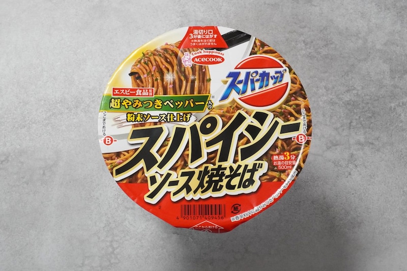エースコック スーパーカップ　スパイシーソース焼そば
