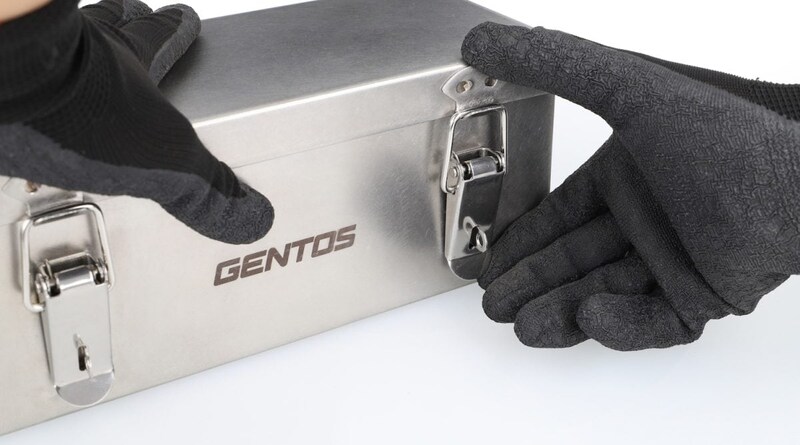 蓋を強力に固定できるロック付きのトグルラッチ