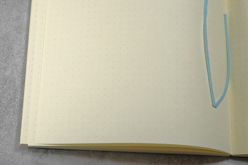 MDノート[A5]の罫線は4種類。写真はドット方眼罫