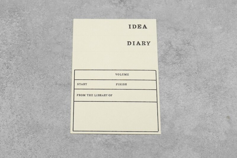 MDノート[A5]に付属するシール。使う目的や使った日付が記入できる