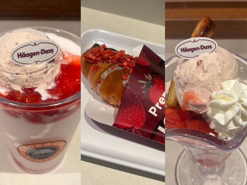 いちごづくしなラインナップ3種を食べ比べ