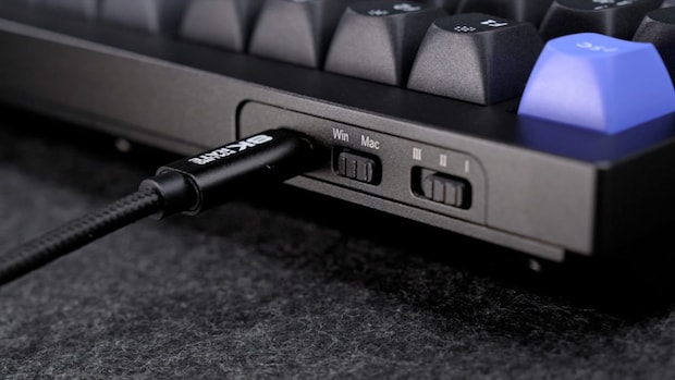 物理スイッチでOSを切り替えられるので、winユーザーでも、macユーザーでもどちらにも対応