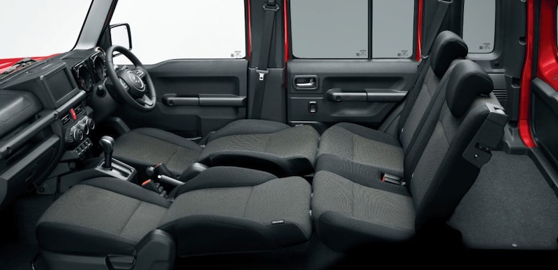 Point2 最新軽のようなフラットさはなし、しかし4人の荷物もそれなりに