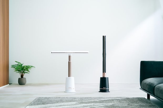 シャーク「Shark® TURBOBLADE ハイパワータワーファン」¥34,980/H113.9~130.0×W25.0×D29.9㎝(縦向き設置時)、H79.8~95.9×W80.2×D29.9㎝(横向き設置時)/約6.5㎏/2色展開