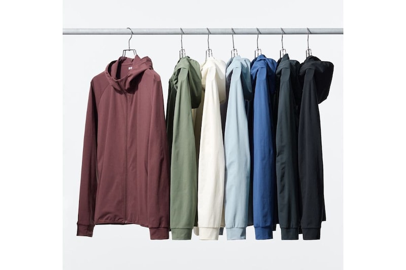 ユニクロ「ドライEXUVカットフルジップパーカ」各￥2,990
