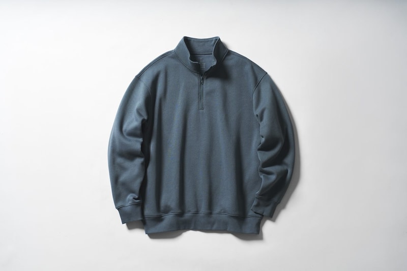 紳士　ハーフジップスウェットシャツ ネイビー ￥2,990