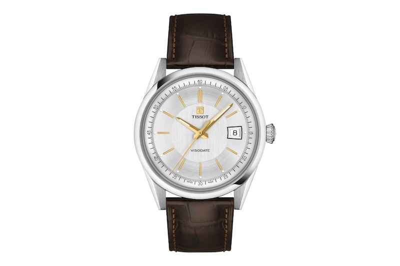 ティソ「ティソ ヴィソデイト（T157.407.16.031.00）」￥118,800／自動巻／39㎜径／パワーリザーブは最長80時間／5気圧防水