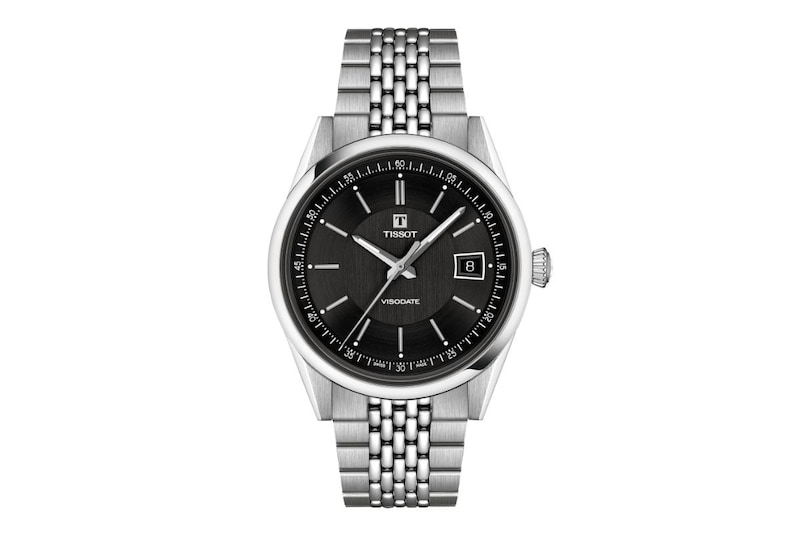 ティソ「ティソ ヴィソデイト（T157.407.11.051.00）」￥129,800／自動巻／39㎜径／パワーリザーブは最長80時間／5気圧防水