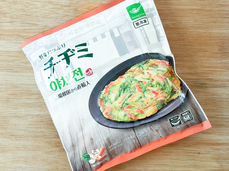 ビジュアルがちょっとだけ日本のお好み焼きと似ている業務スーパー「チヂミ」は購入価格税込495円