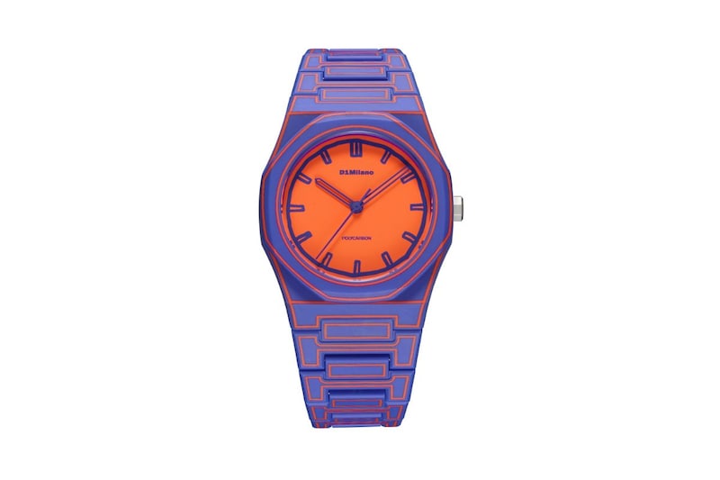 D1ミラノ「ポリカーボン Electric Sketch」￥34,100／クオーツ／37㎜径／5気圧防水