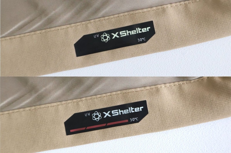 気温30度を超えると赤い線が出る