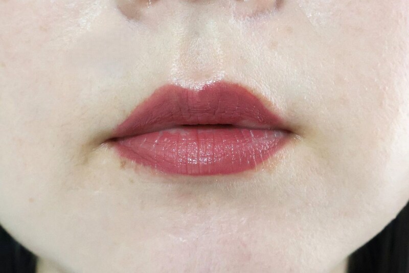 「おっドろきのワンデイリップ」を塗ってから飲食、歯磨きを1回したところ