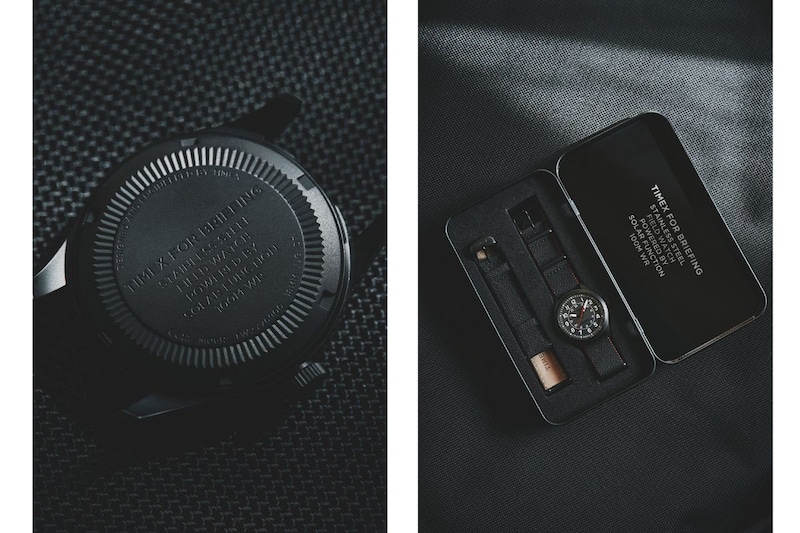 裏蓋にはコラボを示す銘文をレーザー刻印