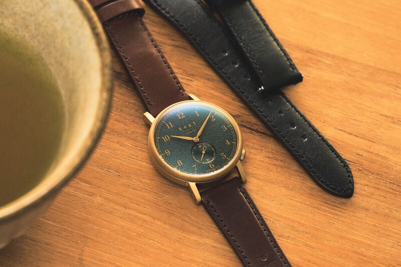 メーカーズ ウォッチ ノット　オートマティックスモールセコンド CAS-36YGGN、栃木レザーベルト