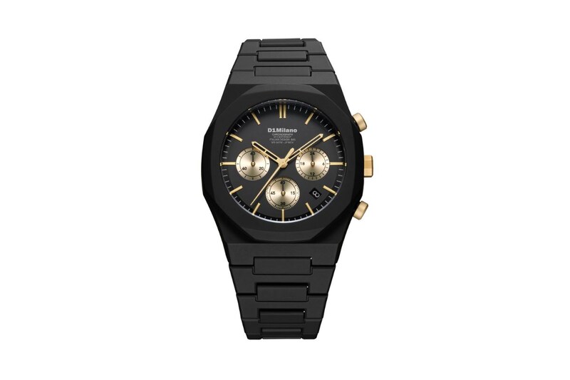 D1ミラノ「ポリクロノ Gilded Solar」￥44,000／クオーツ／40.5㎜径／5気圧防水