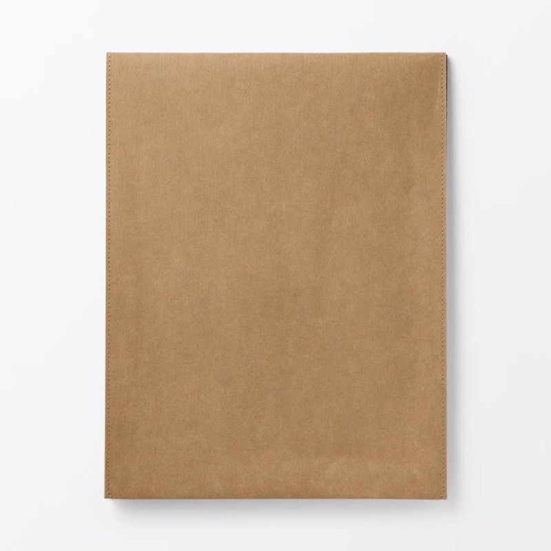 無印良品
ジーンズラベル　書類ケース　玉ひも付き A4用