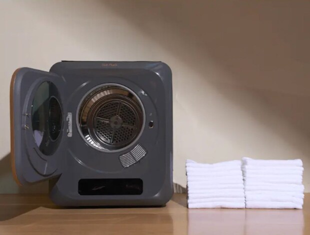 「Smart Cube Dryer」は販売元の衣類乾燥機シリーズ史上最高の乾燥効率と謳うほどの省エネモデルなっていて、1時間あたり15円と激安電気料を実現
