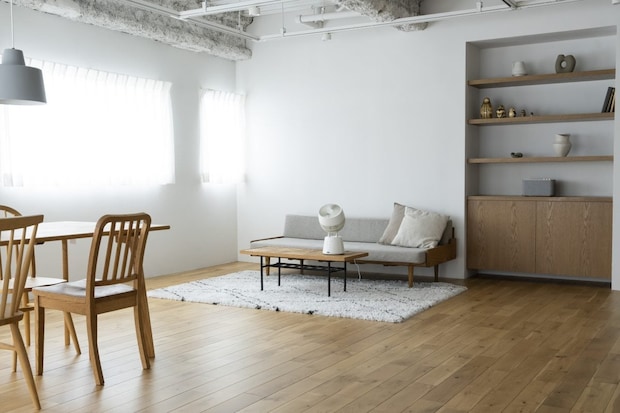 最大約28畳のお部屋に対応。パワフル風量ですみずみまで送風＆空気循環 