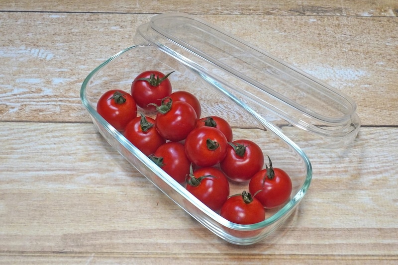 無印良品
蓋をしたままレンジで使える 耐熱ガラス容器 長方形／小
